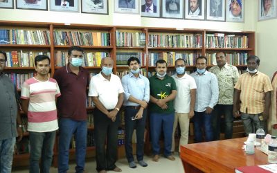সরকারি উর্দ্ধতন কর্মকর্তা বৃন্দের অনির্বাণ লাইব্রেরি পরিদর্শন
