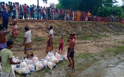 সিলেট বন্যার্তদের মাঝে পেট্রোকেম বাংলাদেশ  লিমিটেড এর ত্রাণ বিতরণ