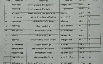মনিরউদ্দিন অনির্বাণ মেধা বৃত্তি পরীক্ষা ২০২৩-এ উত্তীর্ণদের ফলাফল।